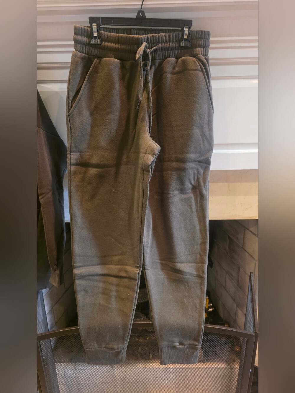 Zenana Outfitters Dark Olive Women's Sweatshirt & Jogger Set - Picture 2 of 5